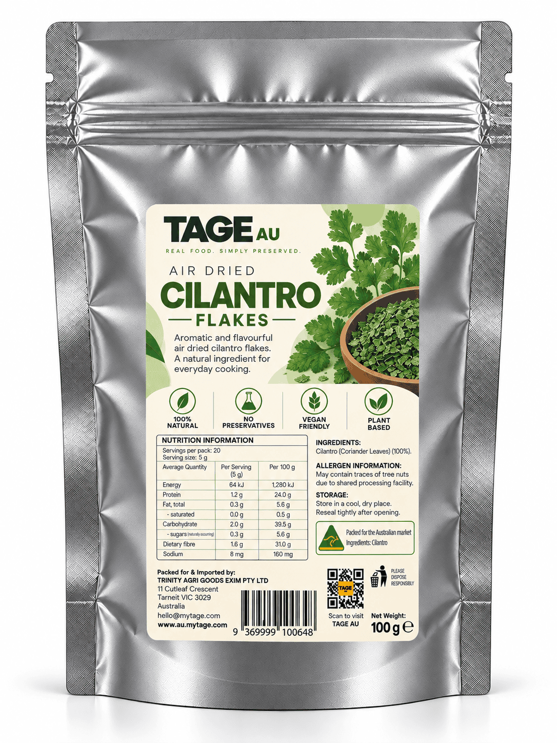 Cilantro Air-Dried food
