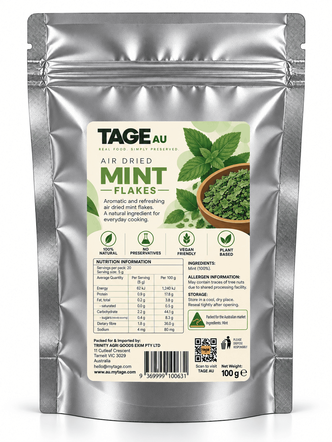 Mint Air-Dried food