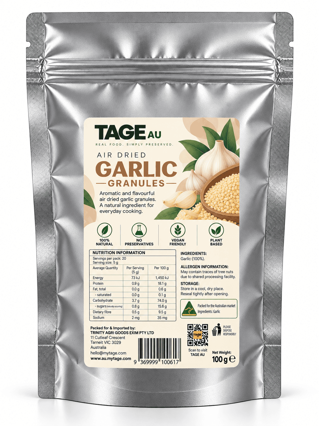 Garlic Air-Dried food